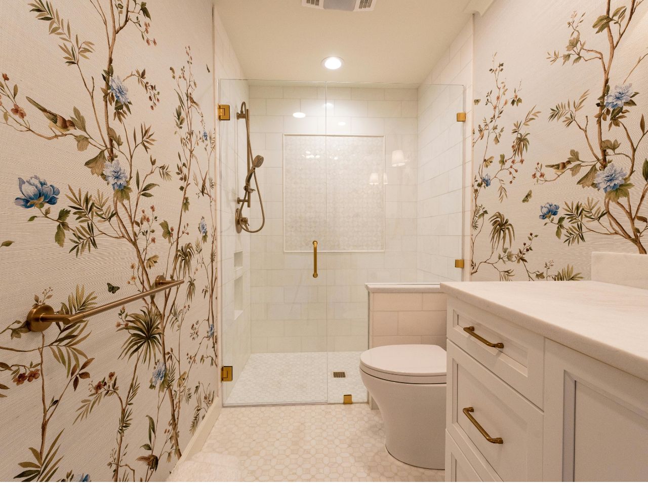 papier peint salle de bain